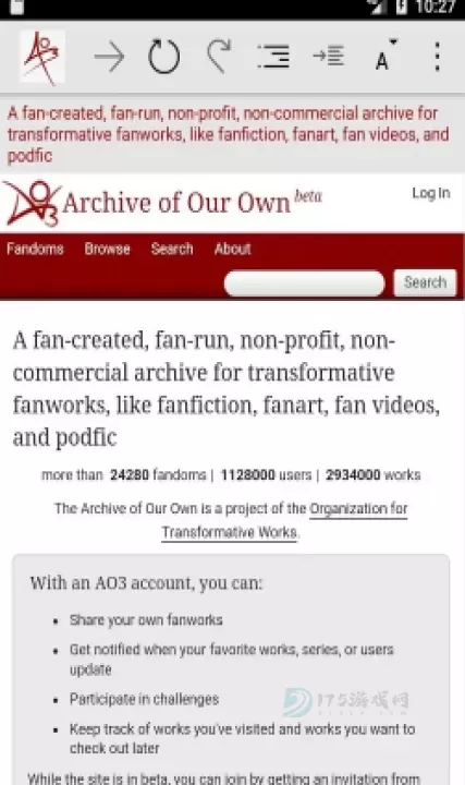 AO3网页版无广告通道最新链接_AO3镜像站2026最新推荐_软件教程_第1张_175游戏网 AO3网页版无广告通道最新链接_AO3镜像站2026最新推荐_https://www.175yx.com_软件教程_第1张